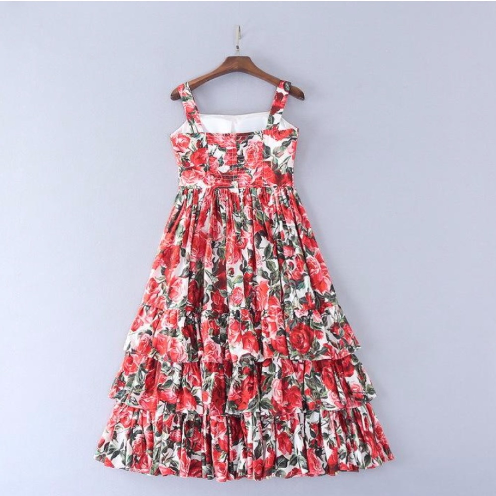 BED OF ROSES DRESS SIZE MED - Picture 4 of 6